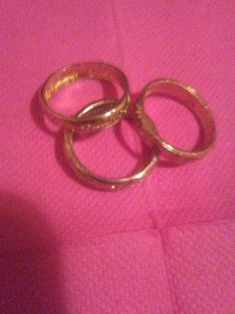 anillos de señor de los anillos..