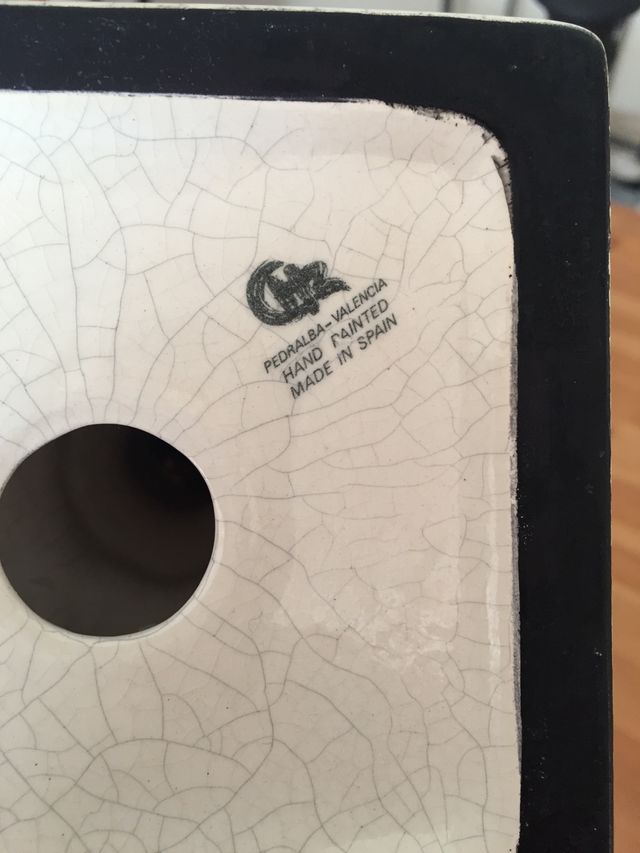 Candelabro pintado a Mano