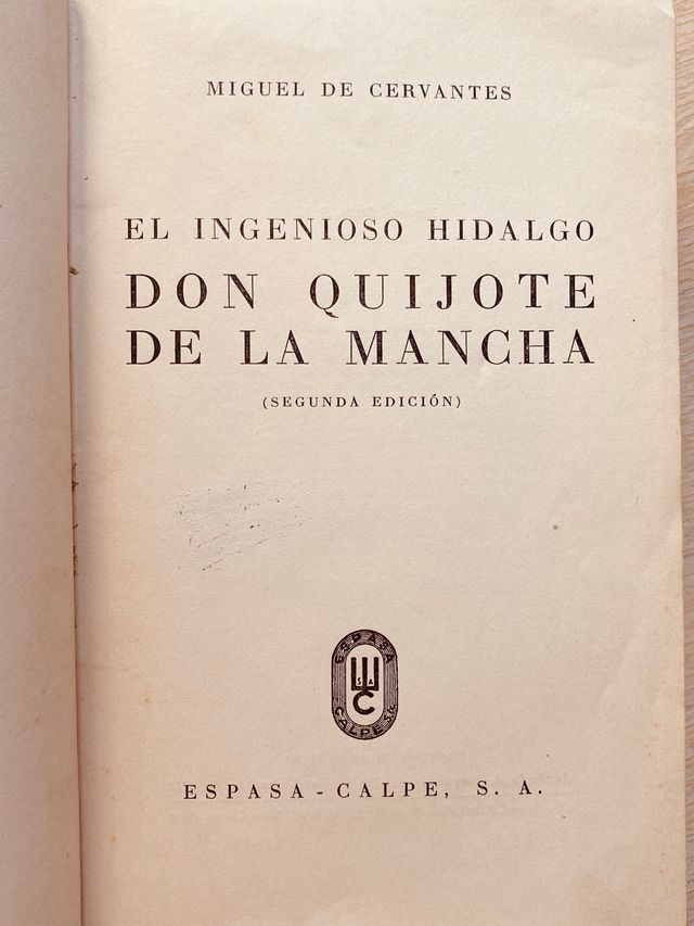 EL QUIJOTE, 1940