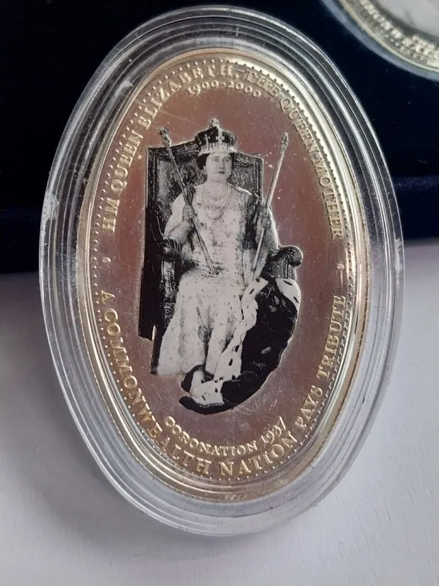 Colección Monedas de Plata.The Queen Mother.