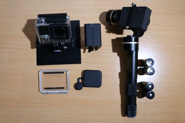 GoPro hero 4 cámara  + estabilizador + accesorios
