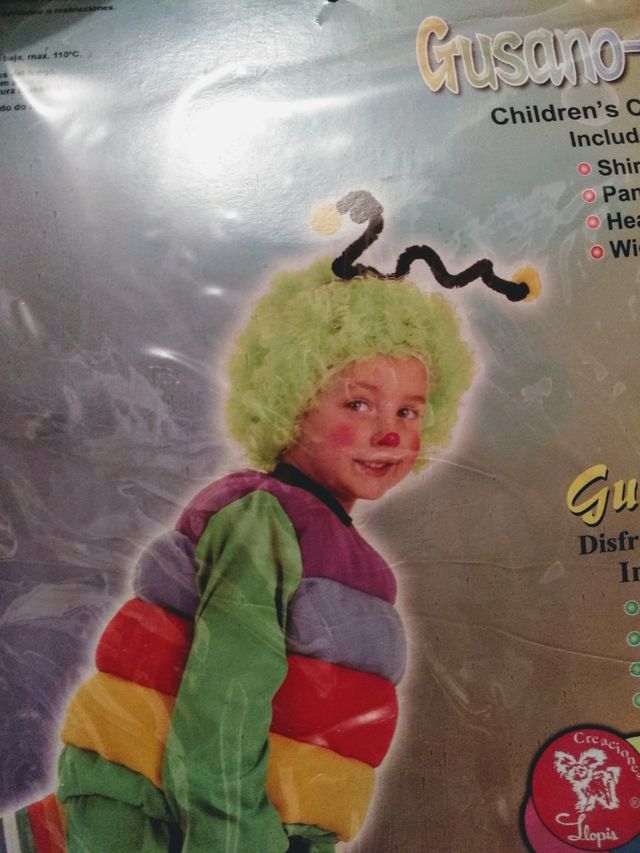Disfraz gusanito