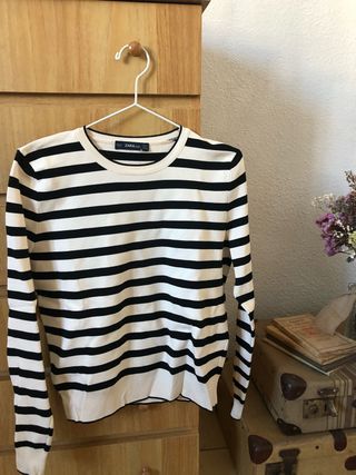 Jersey rayas zara de segunda mano por 15 € en Valencia en Camisa rayas Zara de segunda mano por 15 € en Valencia en
