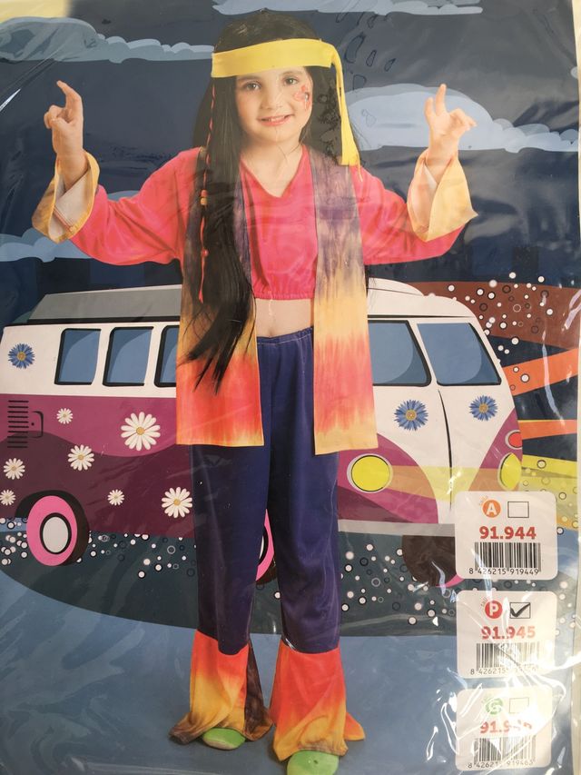 Disfraz de hippie