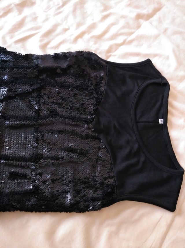 Vestido nochevieja fiesta lentejuelas