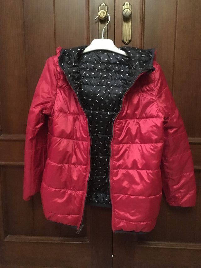 chaqueta ligera con capucha niña talla 10
