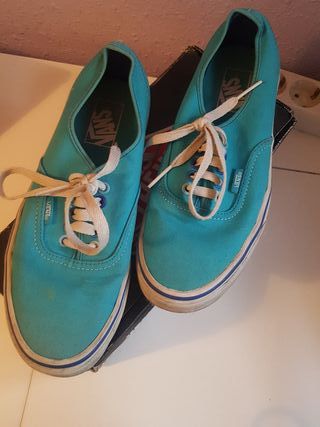 vans azul turquesa
