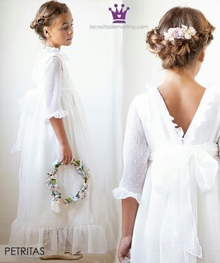Vestido Comunion Petritas Talla 6 de segunda mano por 250 EUR en Aranda de  Duero en WALLAPOP