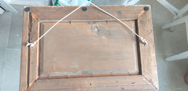 Pareja de cuadros, oleo sobre tablero. Emilio Brin