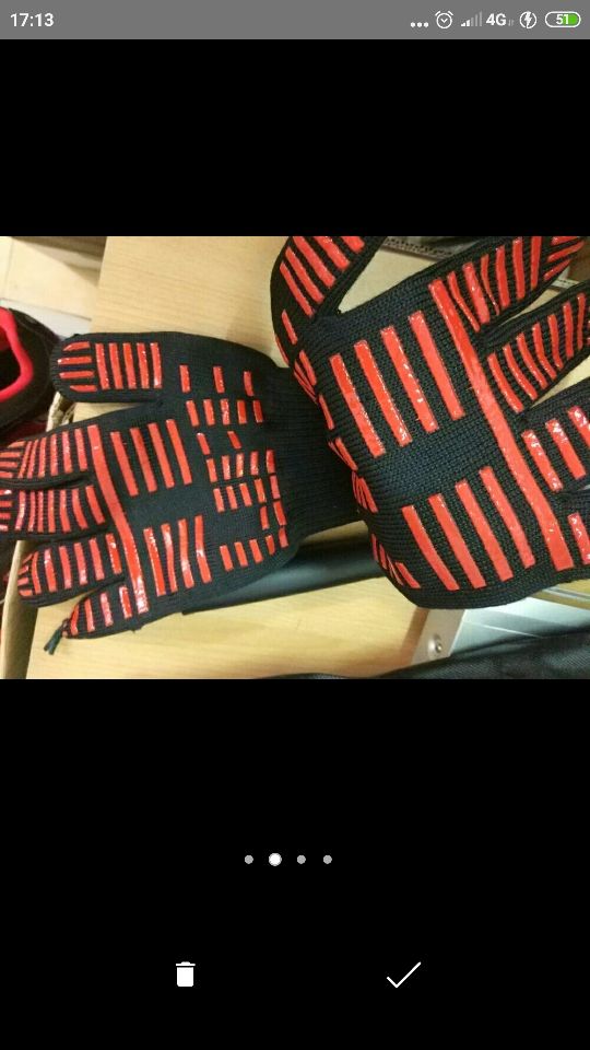 Guantes para parrillas. Buena Calidad.