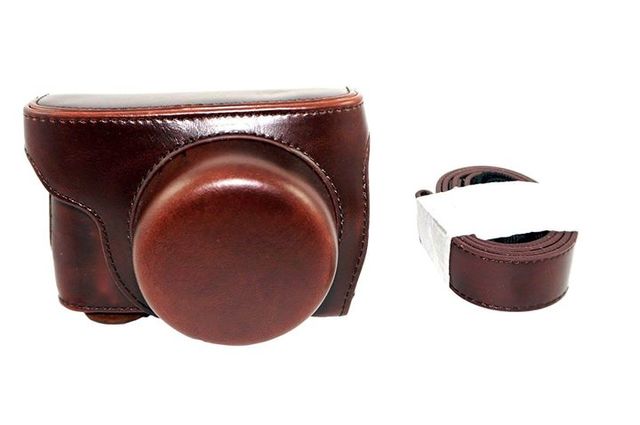 Funda de cuero para càmera 