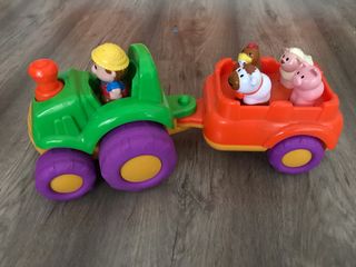 tractor con animales juguete