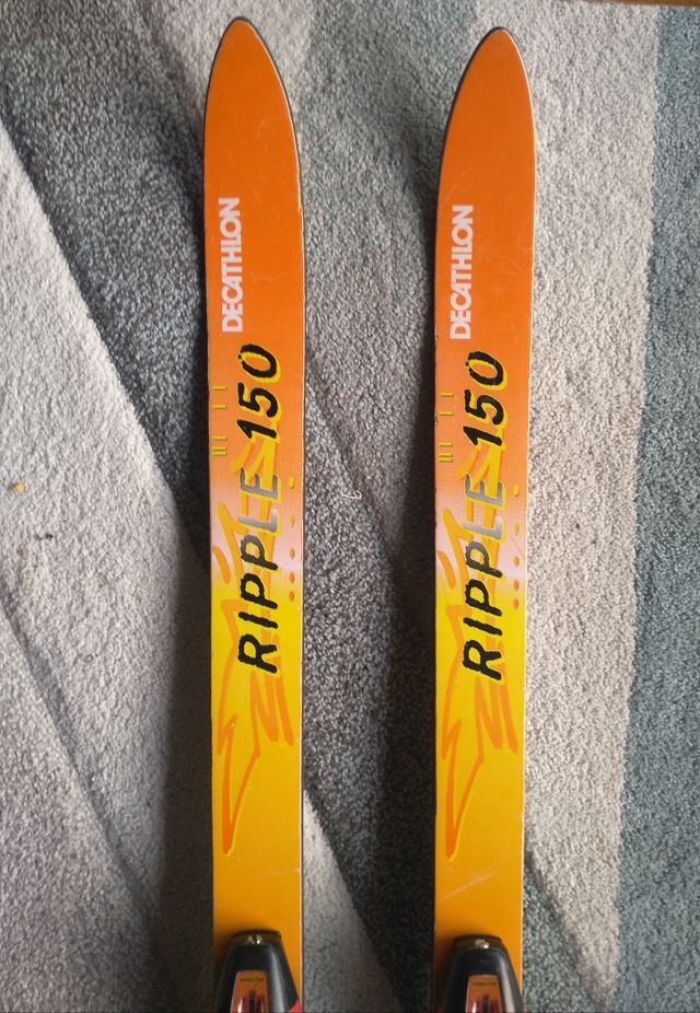 esquís 140 cm decathlon