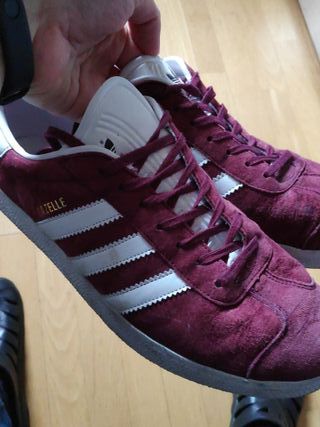 adidas gazelle burdeos hombre