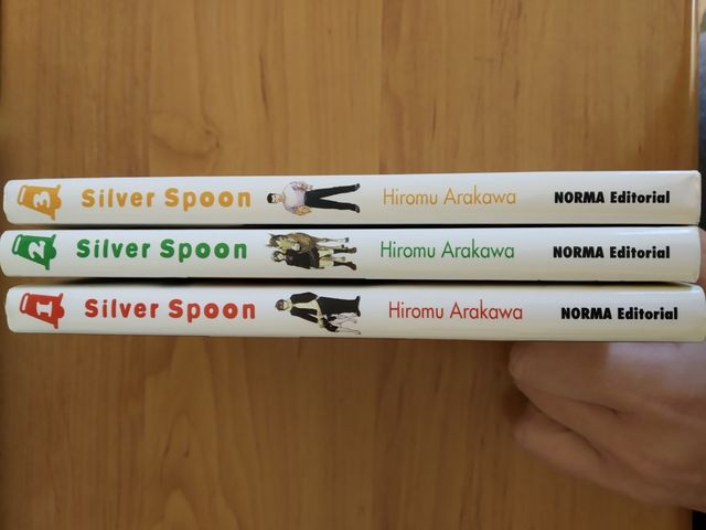 3 tomos de Silver Spoon (manga)