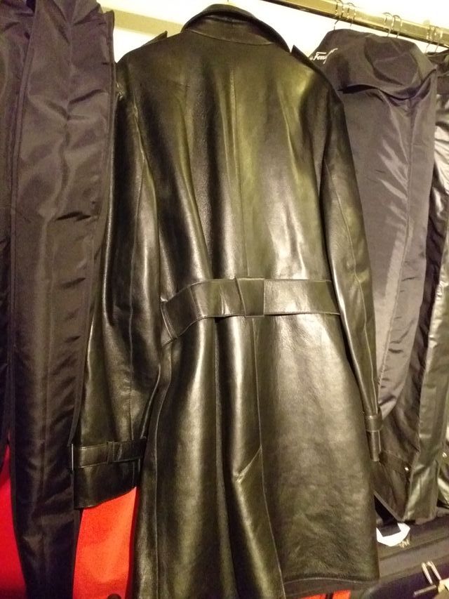 Chaquetón cuero Thierry Mugler hombre