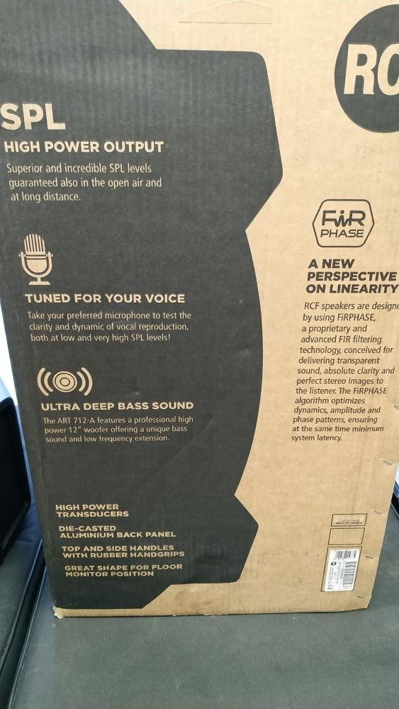 Pareja de altavoces RCF ART 712 2800W