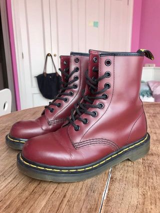 martens botas granates