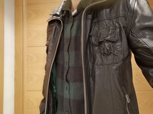  cazadora de piel SUPERDRY 