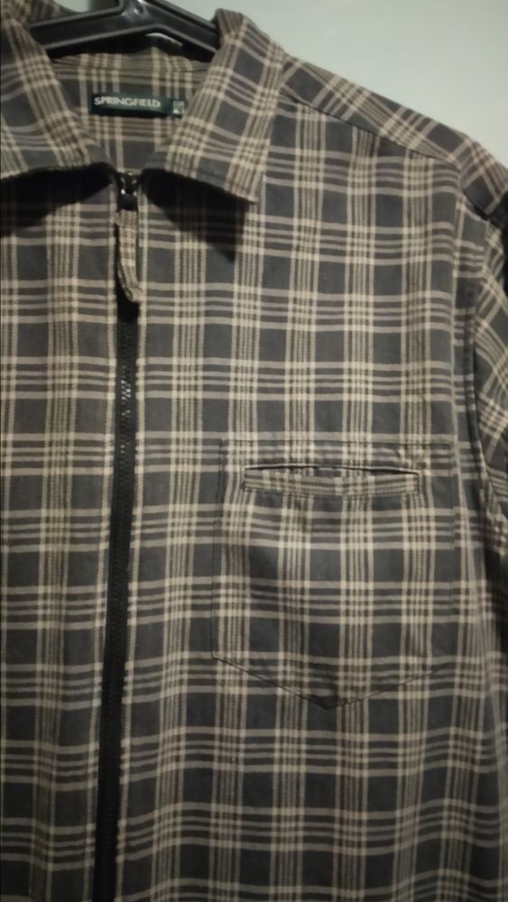 Sudadera/Sobre Camisa Cuadros Cremallera