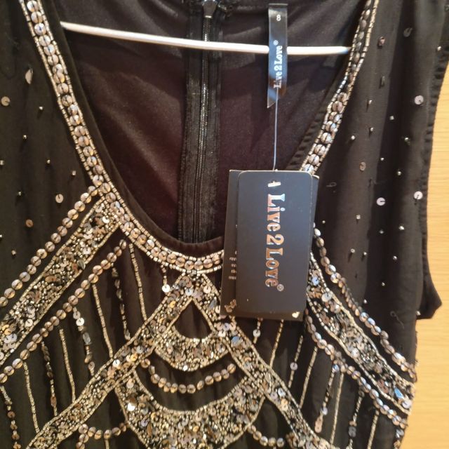 Vestido pedrería talla 36-38 nuevo