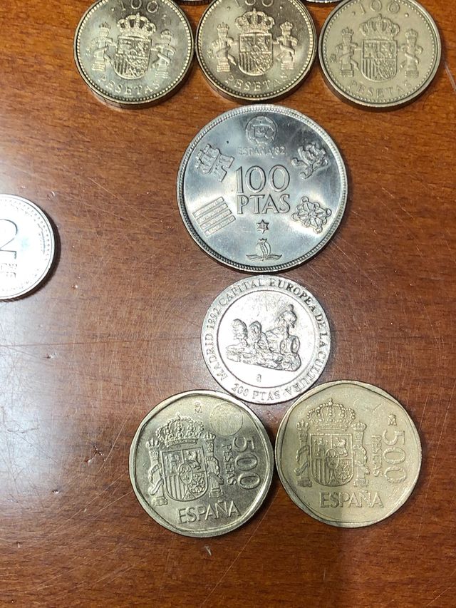 Monedas pesetas antiguas