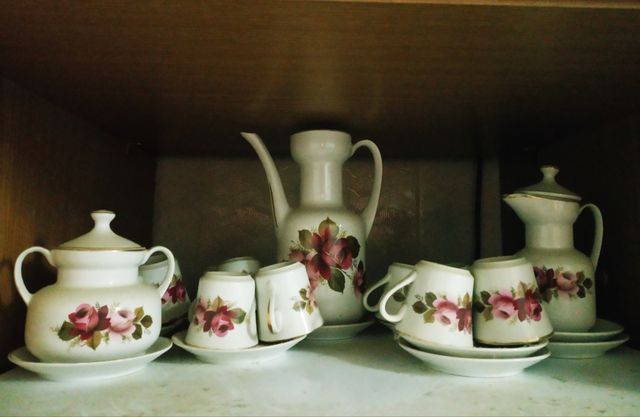 Juego de Café diseño floral