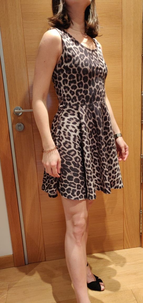 Vestido leopardo talla S