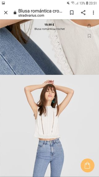 Tejido Blusa Crochet Stradivarius Top Blusa Crochet Stradivarius