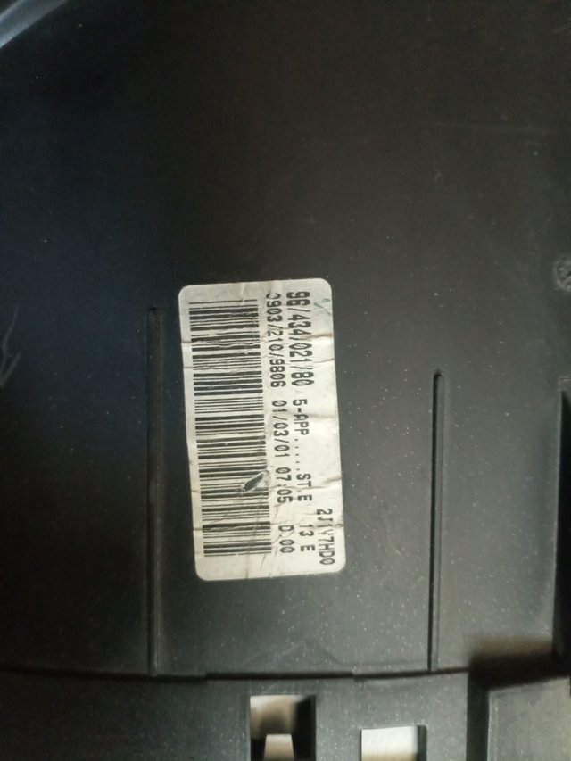 Cuadro de Mando Peugeot Partner 1.9 Diesel/206