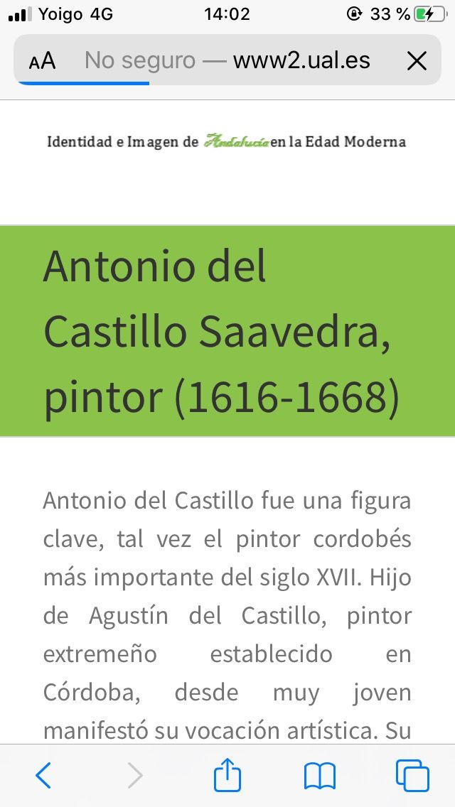 OBRA DE ARTE CASTILLO SAAVEDRA, SIGLO XVII