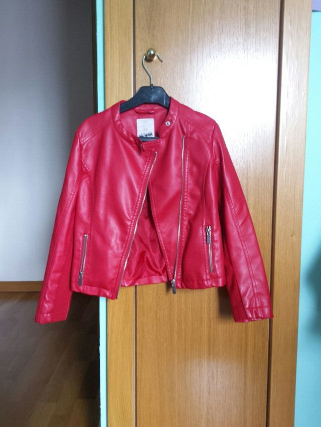 cazadora polipiel niña