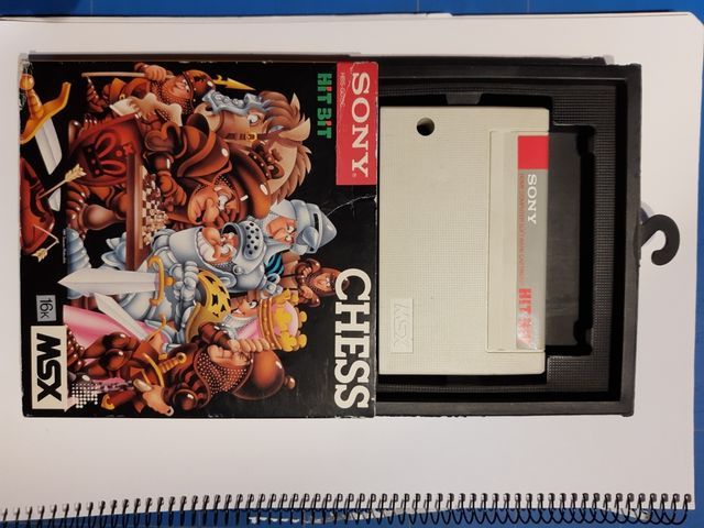 Juego Chess de cartucho MSX. Ajos 80
