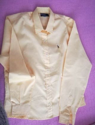 camisa amarilla ralph lauren