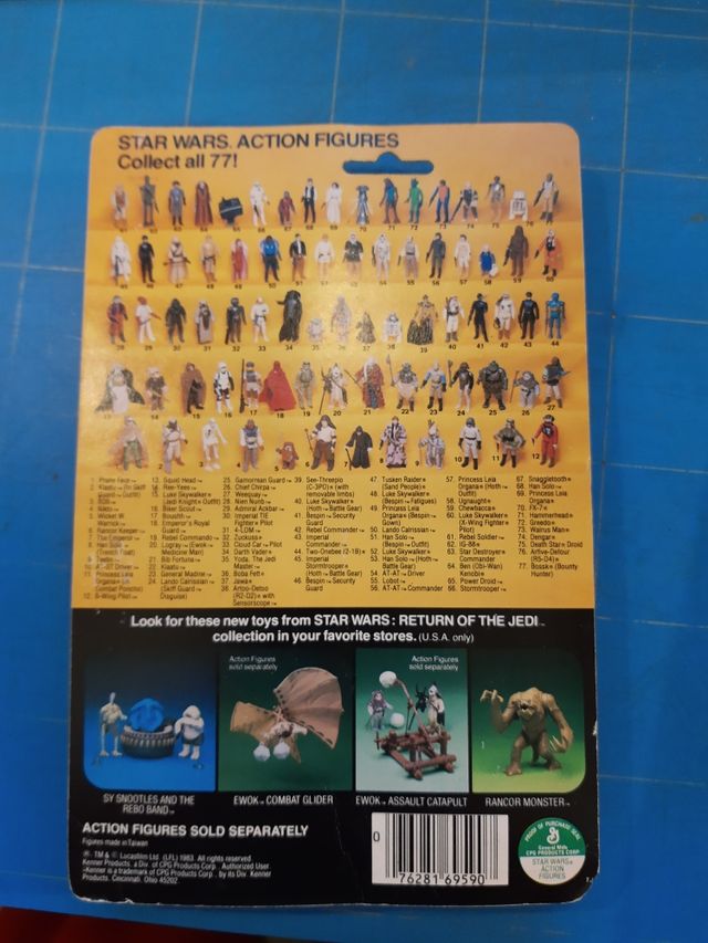 Star Wars Teebo Retur of the Jedi años 80