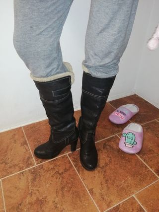 Bota Roper Siete Leguas en piel Borrego Negro Est. 1000