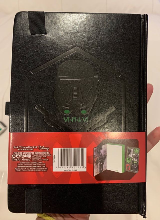 Cuaderno Star Wars negro