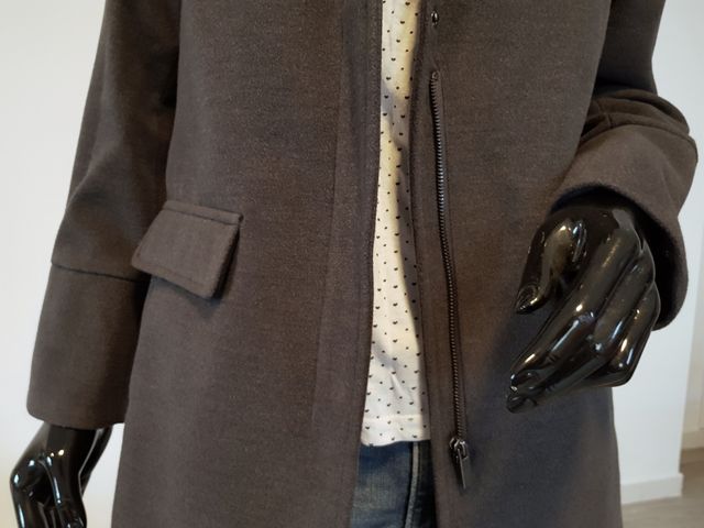 Abrigo gris tres cuartos Springfield