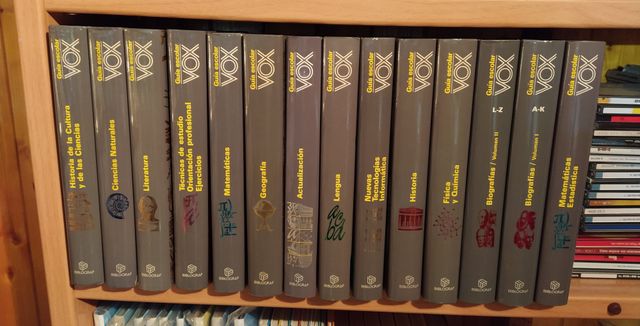 14 tomos de la Guía Escolar VOX