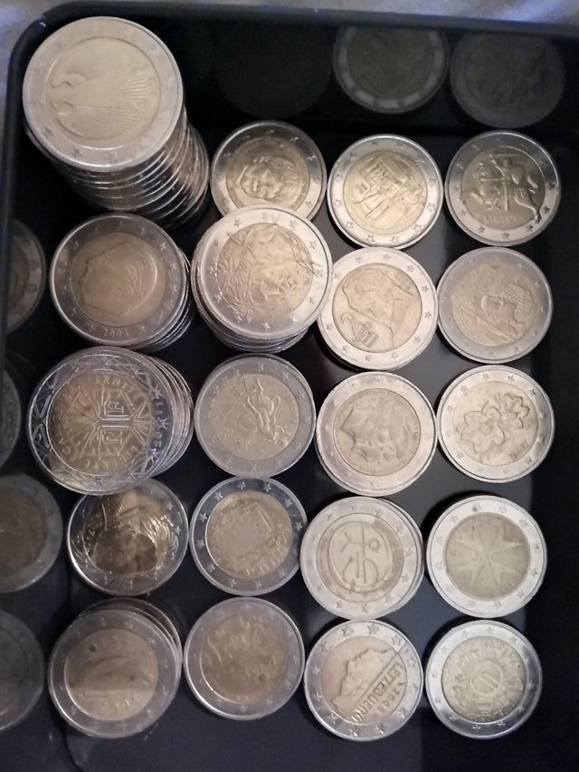 monedas 2 euros varios tipos