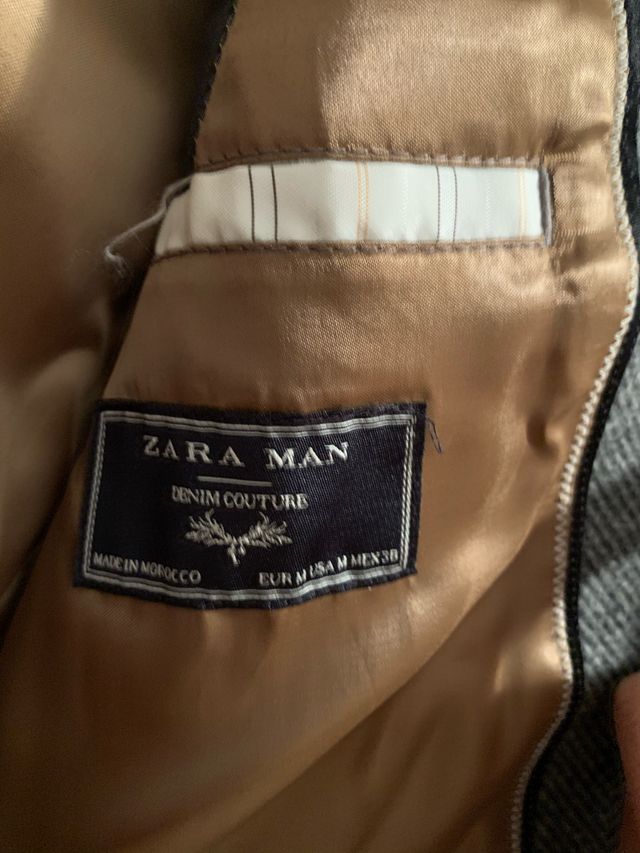 Abrigo vestir elegante Zara gris