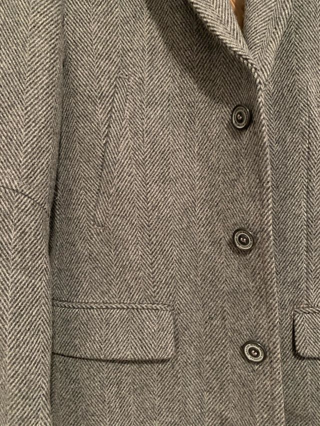 Abrigo vestir elegante Zara gris