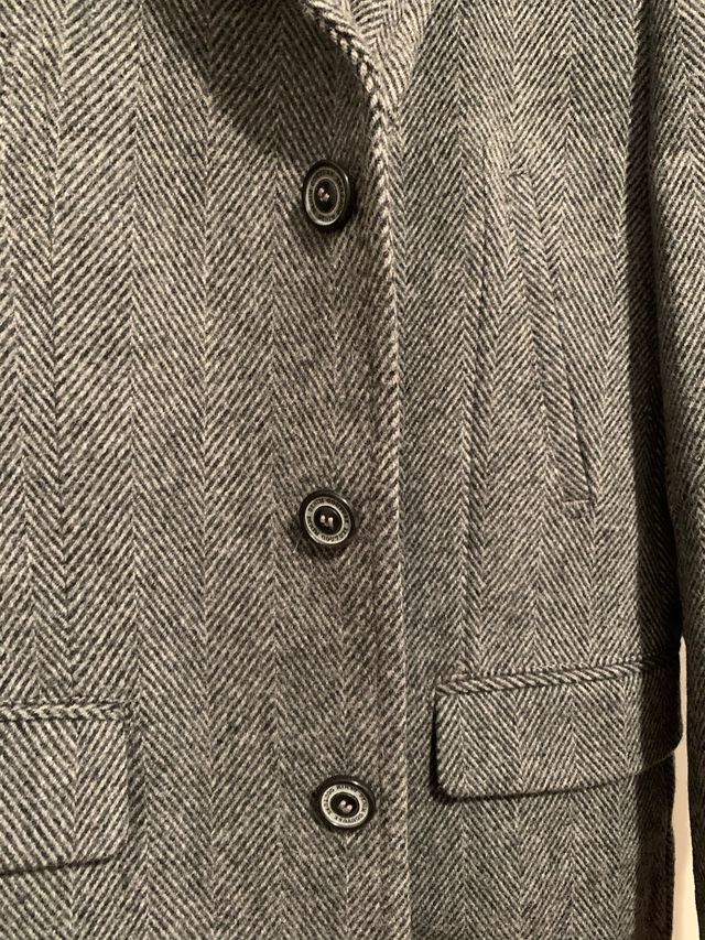 Abrigo vestir elegante Zara gris