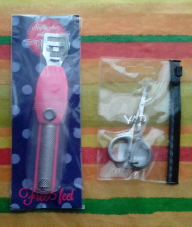 Hojilla pedicura y tijeras manicura