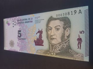 ARGENTINA 5 Pesos 2015 P359a UNC Banknote