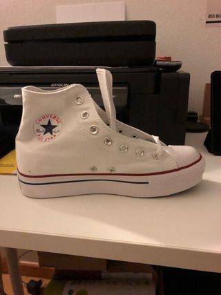 converse blancas plataforma 38 converse blancas plataforma 38
