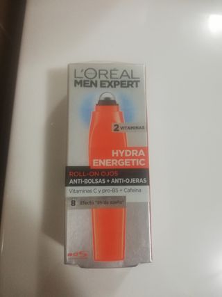 L'Oreal Paris Men Expert Hydra Energetic Roll On Ojos Anti Bolsas + Anti Ojeras con 2 Vitaminas 10 ml L'Oreal Paris Men Expert Hydra Energetic Roll On Ojos Anti Bolsas + Anti Ojeras con 2 Vitaminas 10 ml