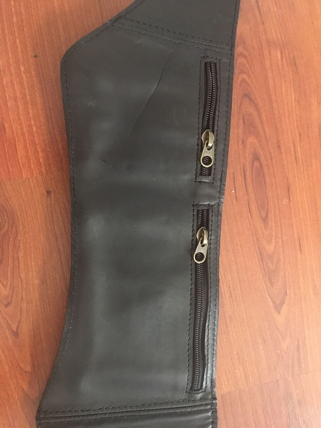 Cinturon cuero negro