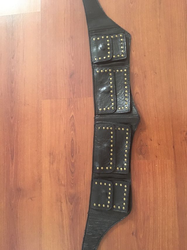 Cinturon cuero negro