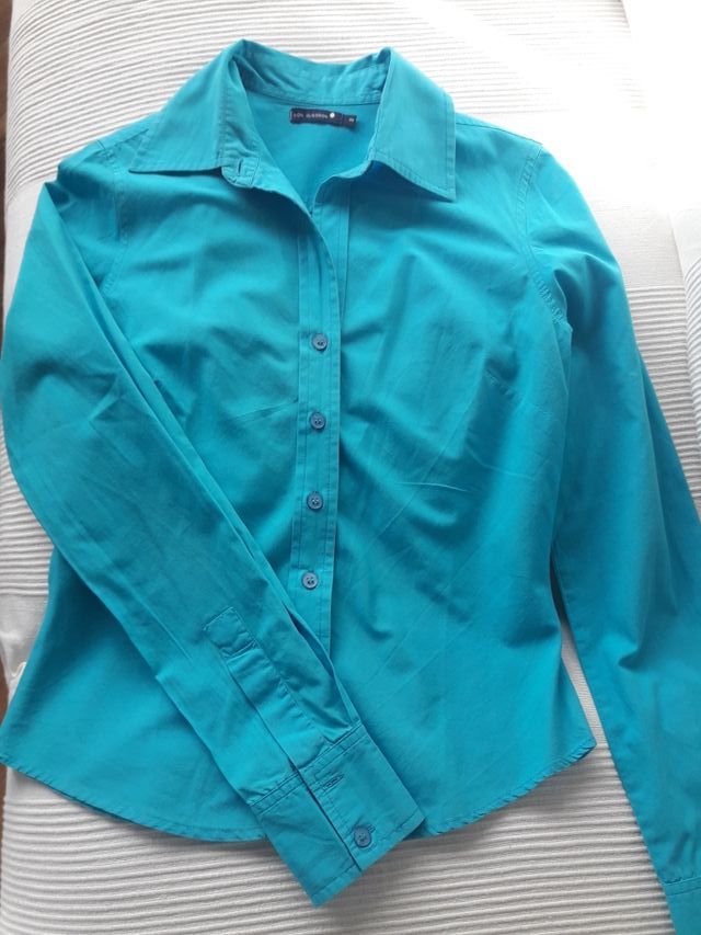Camisa turquesa talla 36 Don Algodón